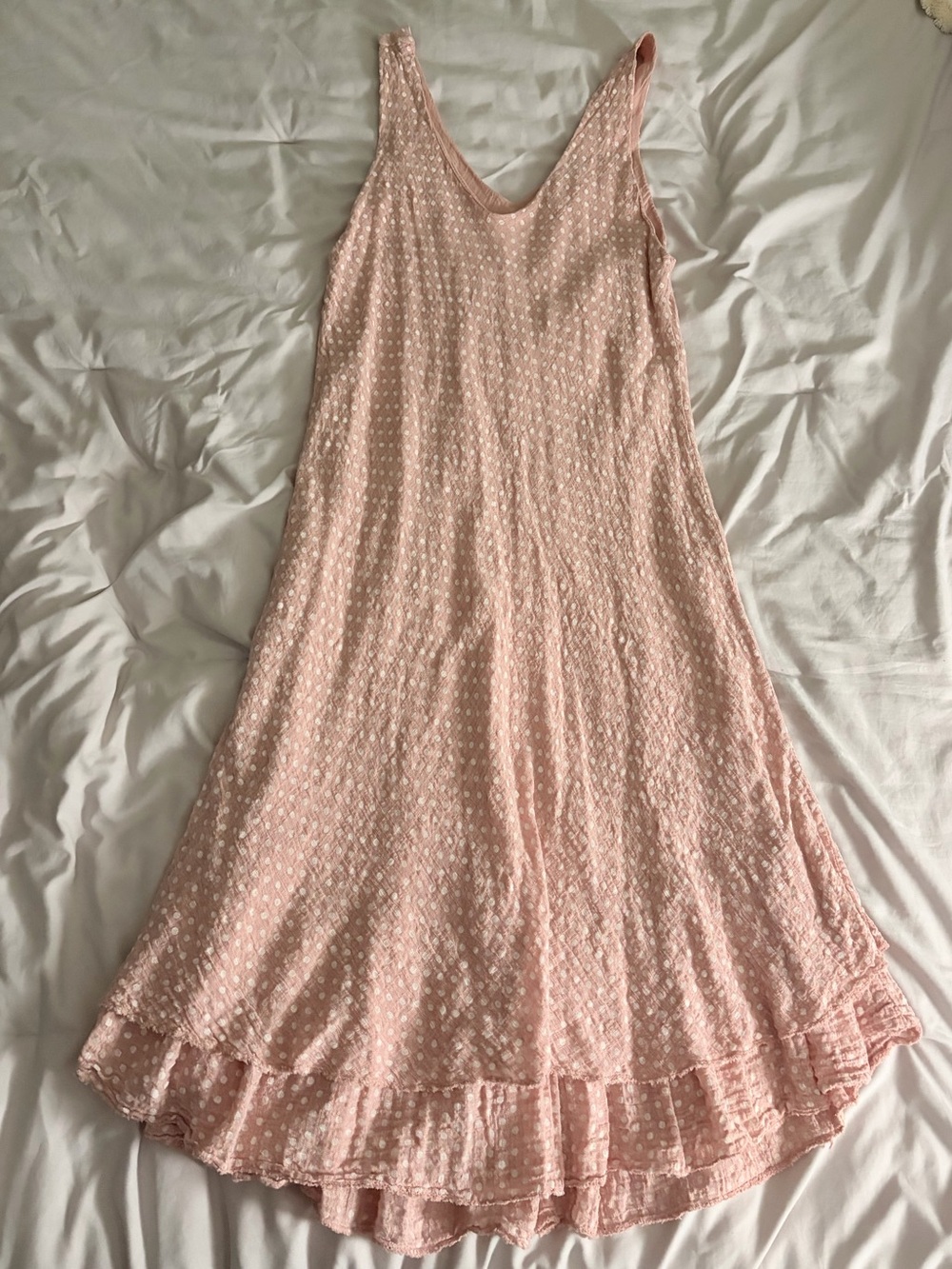 Light Pink Sleeveless Summer Dress - Unbranded
